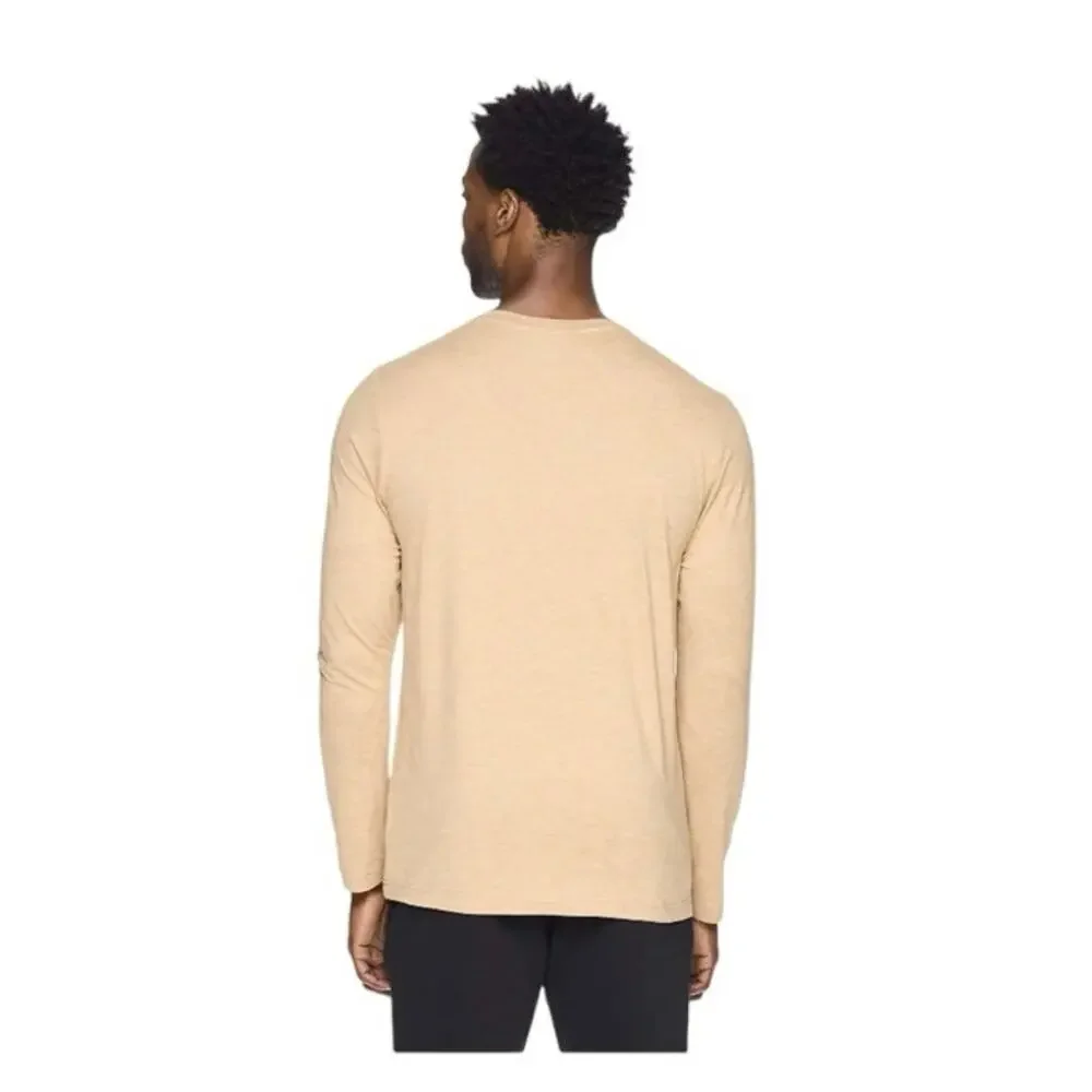 Reebok Mens and Big Mens Delta Core Long Sleeve Top Sizes‎ XL Beige Breathable